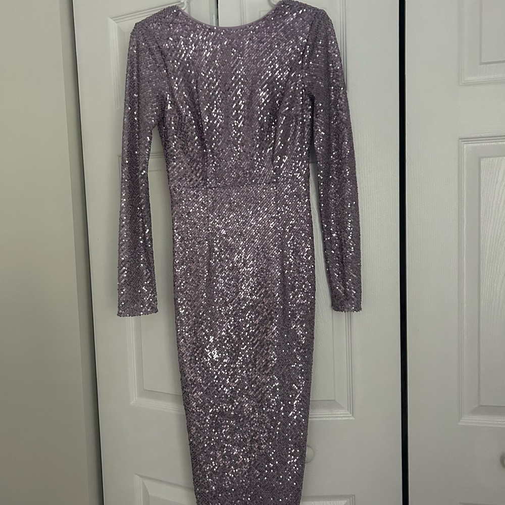 ASOS Purple Sequin Bodycon Dress